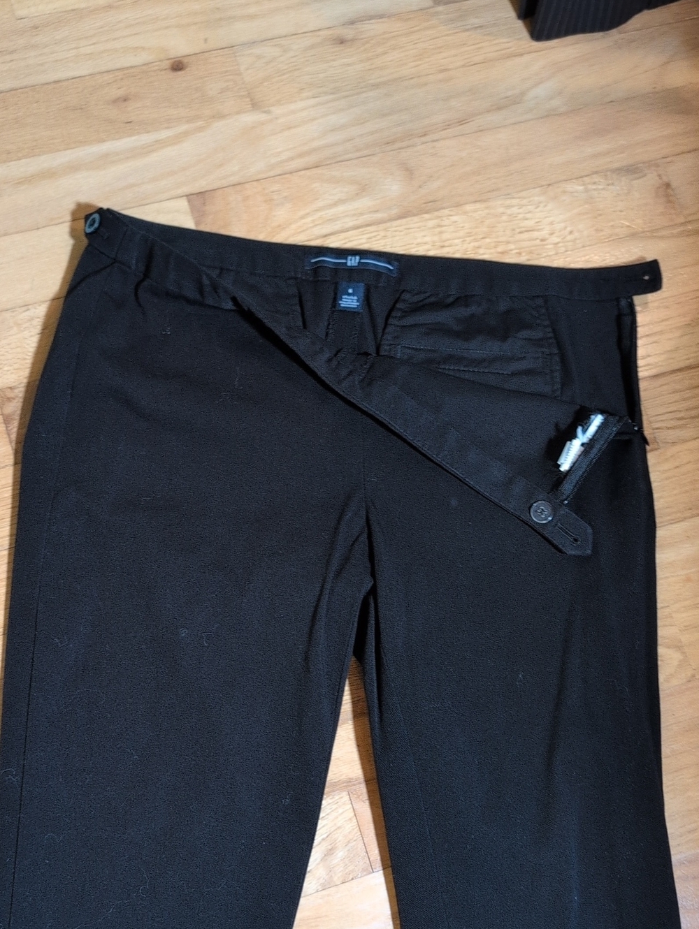 GAP Black Straight-Leg Dress Pants